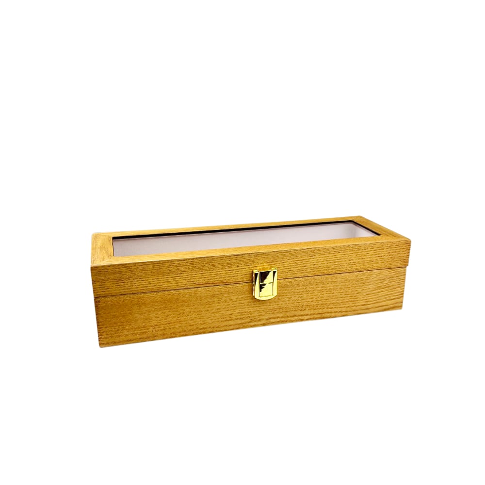 Uhrenbox Esche Hell Design 6 Fächern