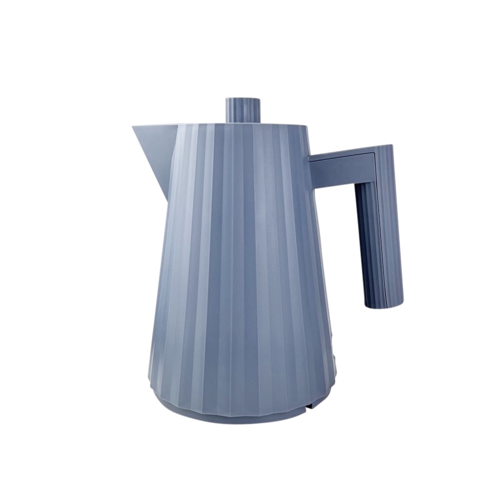 Wasserkocher Plissé mit strukturierter Oberfläche 1 L Blau
