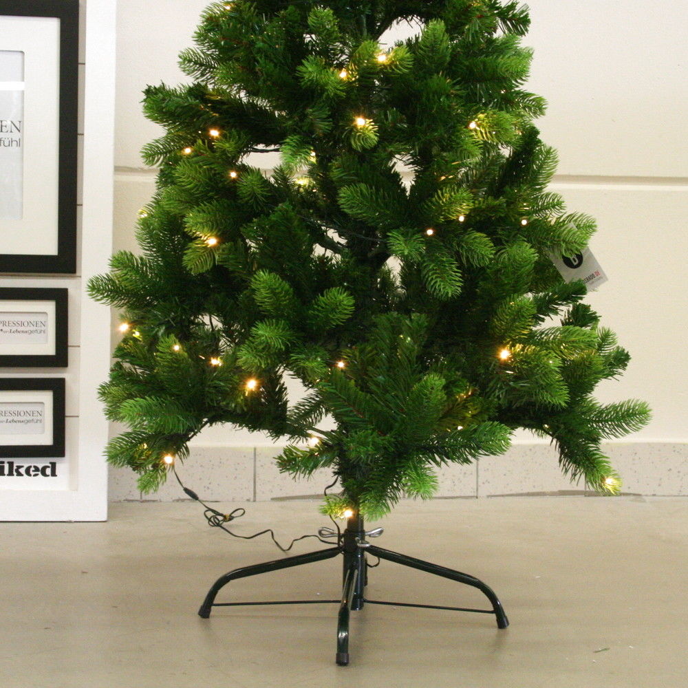 LED-Tannenbaum täuschend echt ca.120 cm LED Kunststoff Metall Klein