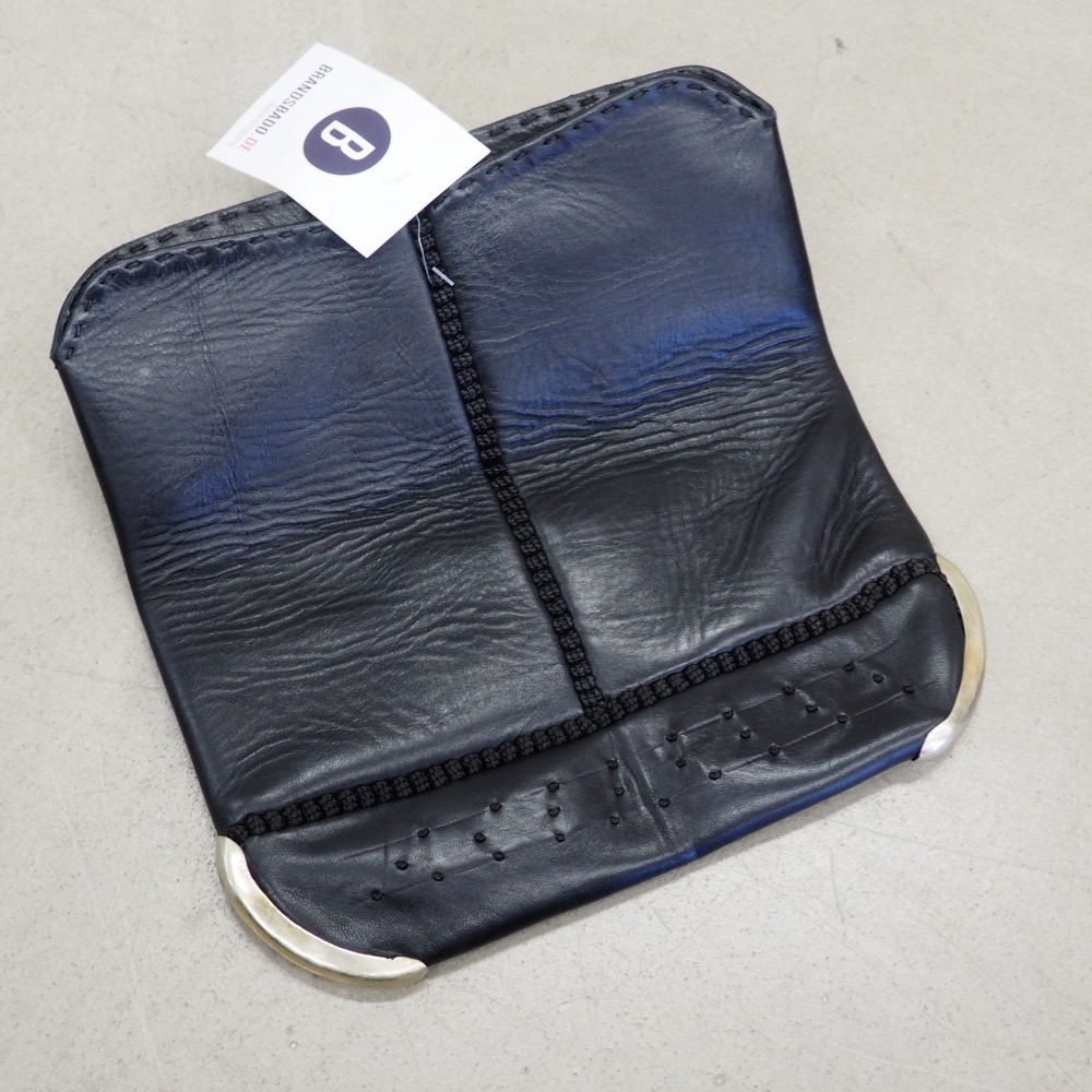Handgefertigte Leder-Clutch Lovebirds schön dünn edel Bag