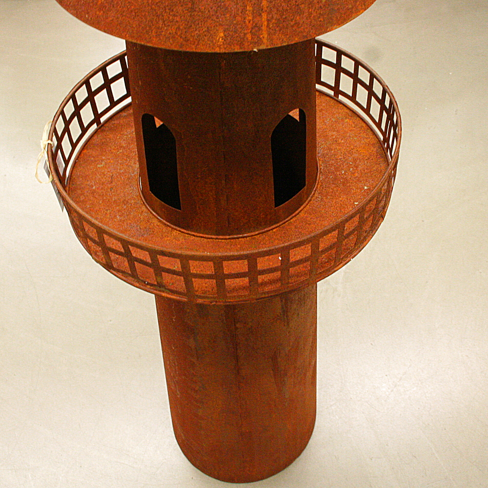 Feuerstelle Leuchtturm rost Gingar ca. H136 cm