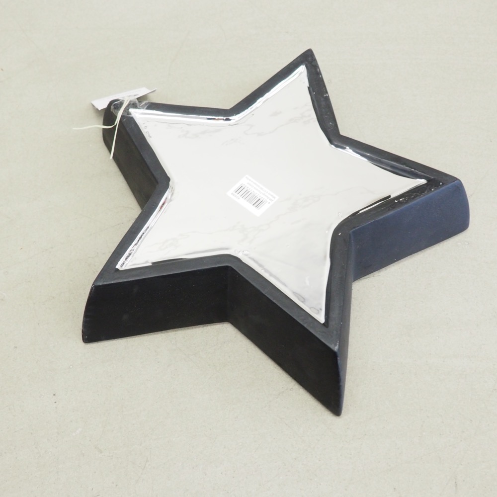 Servierschale Claire, Ø 34 cm Sternform Schwarz
