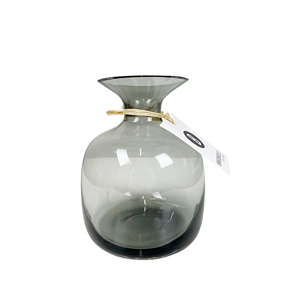 Handgemachte Karaffe Colored in Grau transparent, 1.5 L