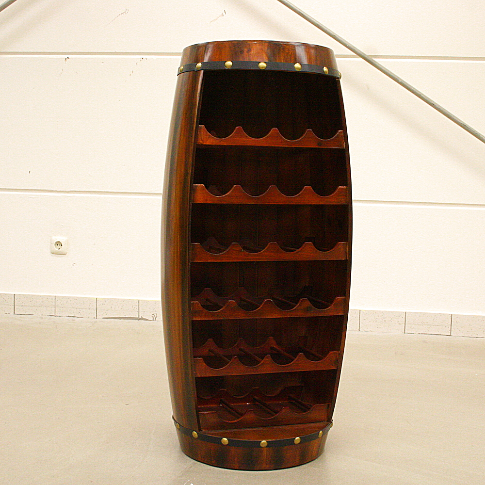 Flaschenregal Weinfass Regal Groß Wein bis 23 Flaschen H99cm