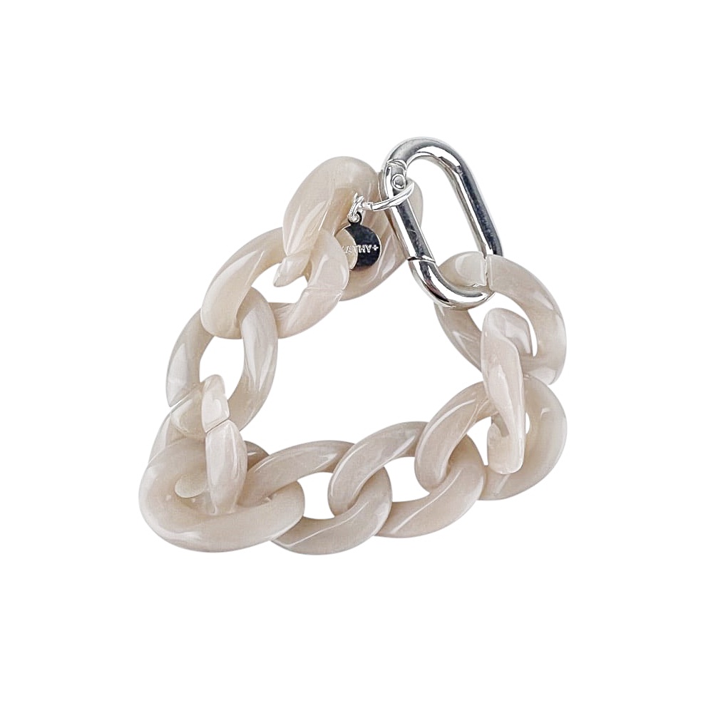 Versilberstes Armband Kathy ca. L 23 x B 2.5 cm Acryl