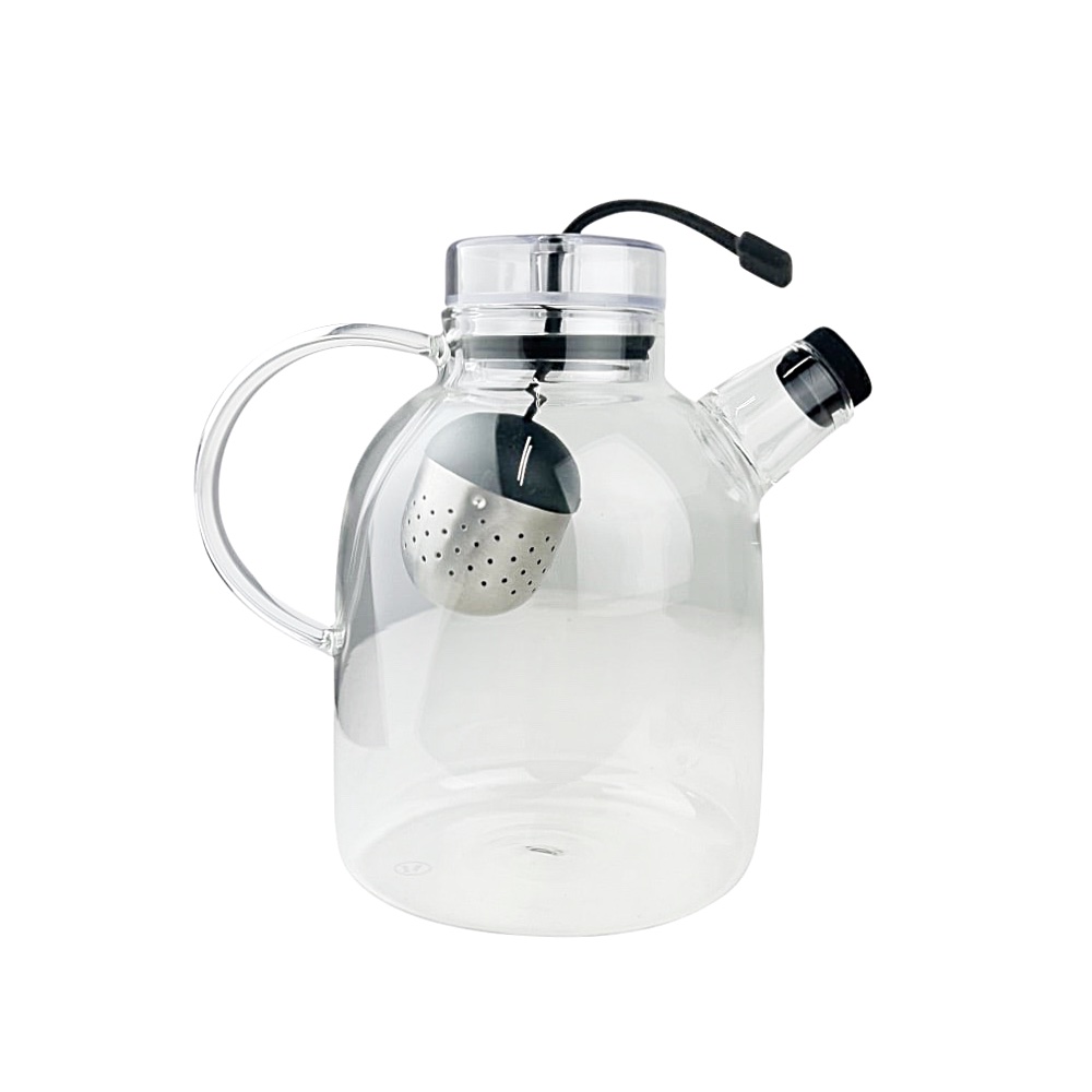 Design Teekanne Kettle aus Glas mit Tee-Ei, 1.5 L