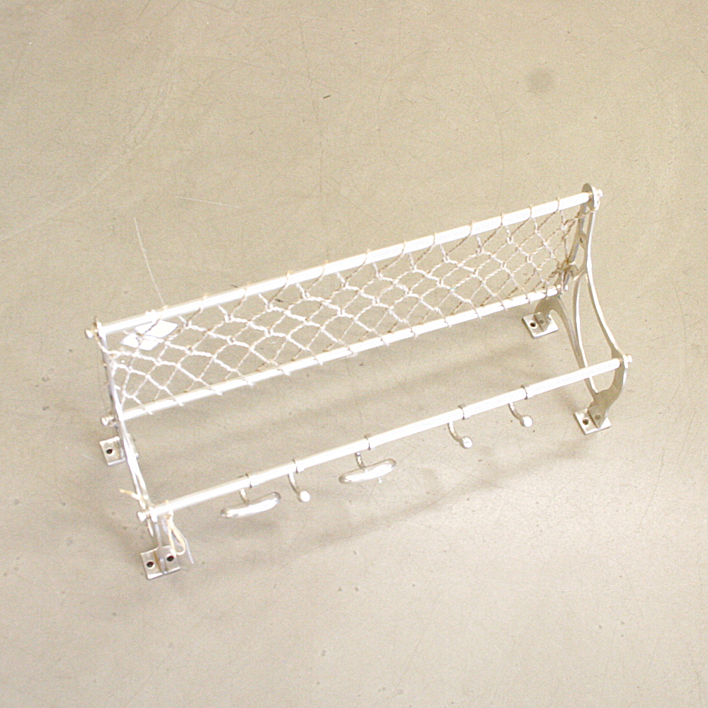 Garderobe Netzablage Haken Edelstahl Sisal