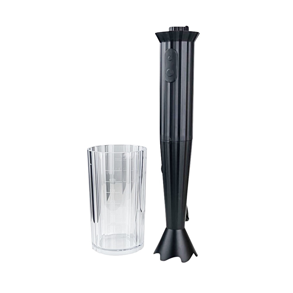 Stabmixer Plissé mit Becher Schwarz 500 W 7 cm x 34 cm