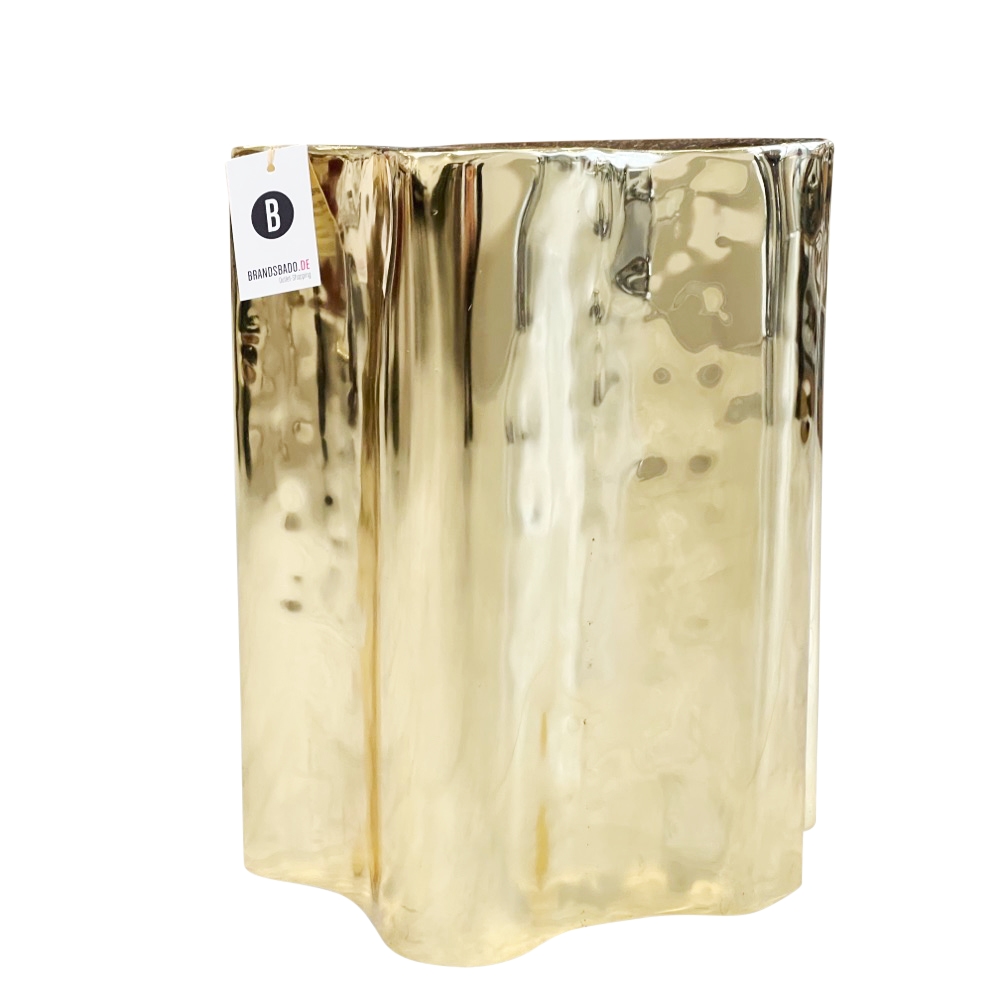 Beistelltisch ca. 45x36x46 cm goldfarben gehämmerter Optik