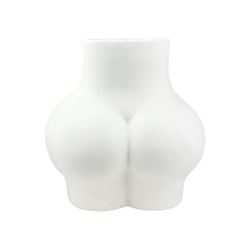 Design-Vase Avaji Weiß Keramik