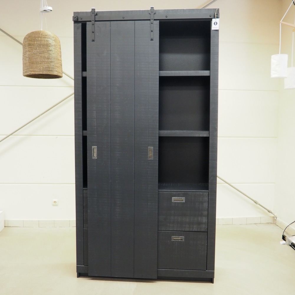 Schiebetürenschrank Impressionen Living ca. 230x120x42cm schwarz