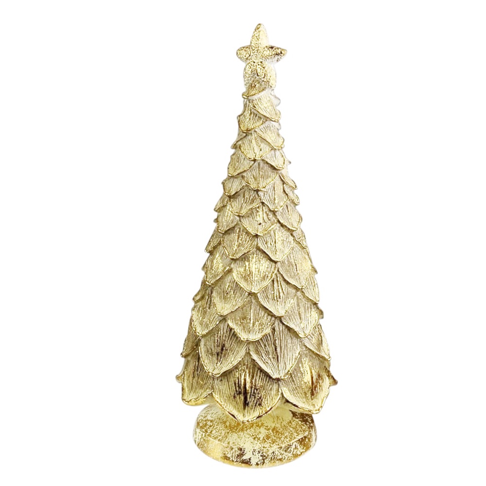 Deko-Baum Laviko goldfarben Polyresin