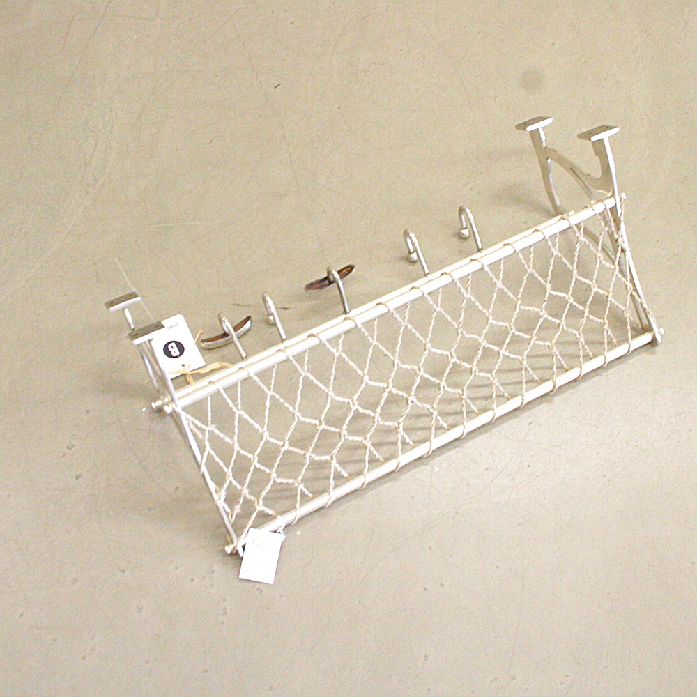 Garderobe Netzablage Haken Edelstahl Sisal