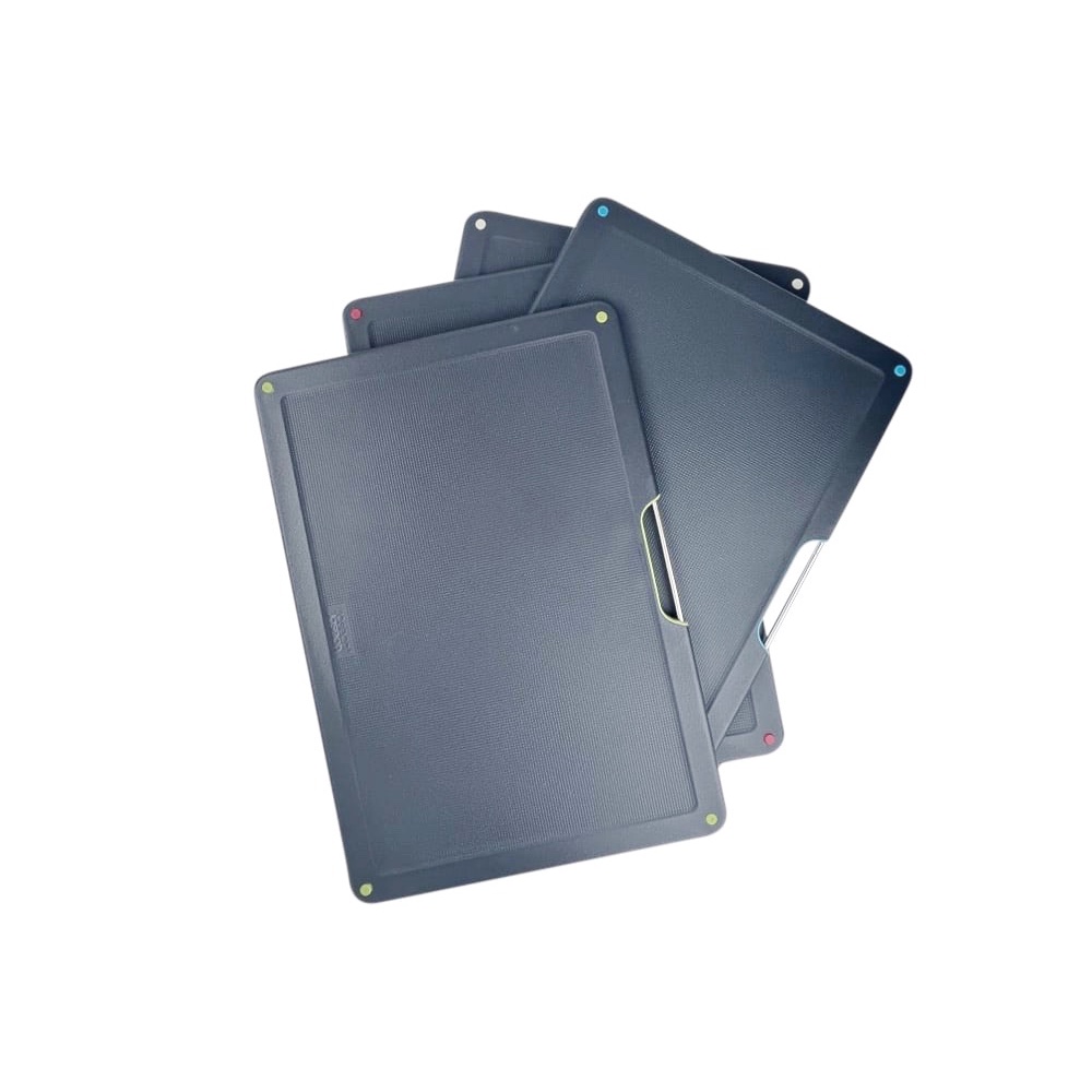 Schneidebretter-Set Folio mit Halterung 5-tlg. schwarz