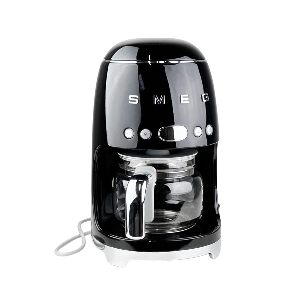 Filter-Kaffeemaschine 50's Retro Style schwarz glänzend