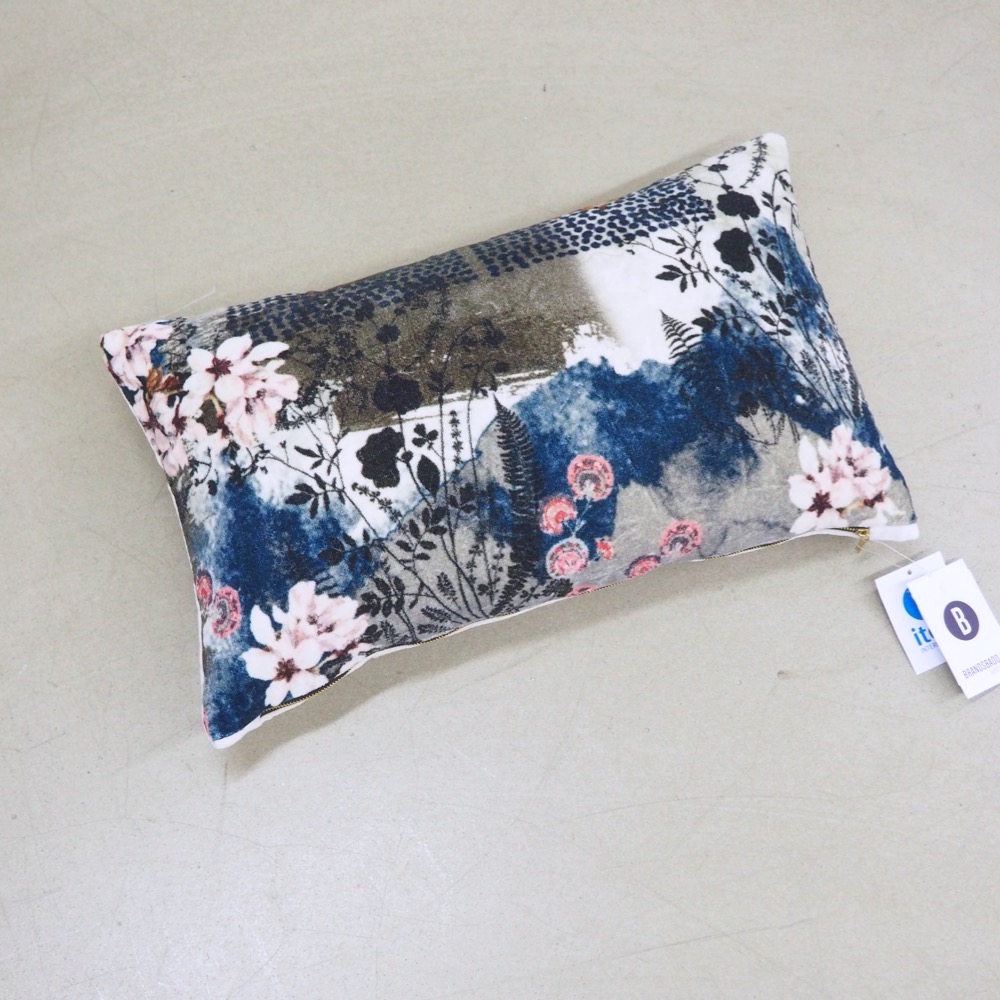 Kissen Clea Blau Grau 50 x30 cm