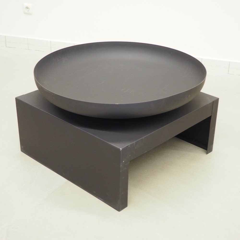 Feuerschale Bowl schwarz Stahl