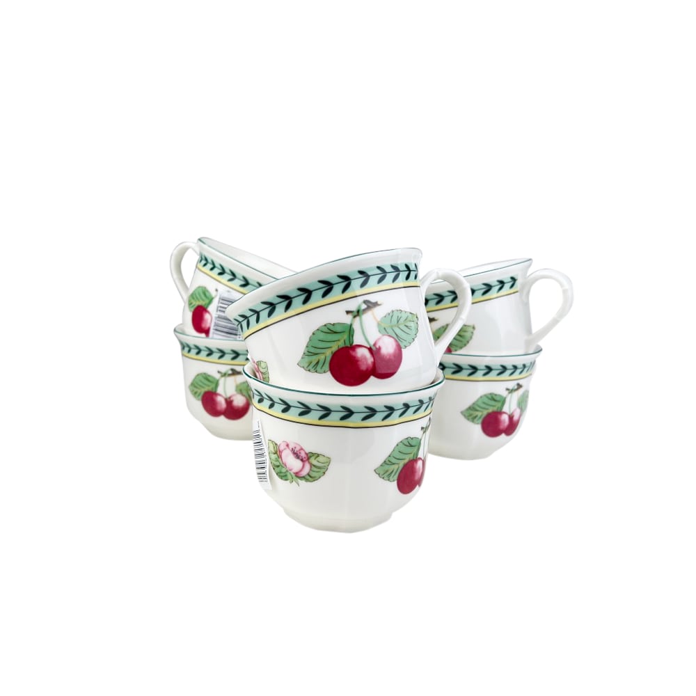6 x Kaffeetassen French Garden Fleurence ca. 300 ml