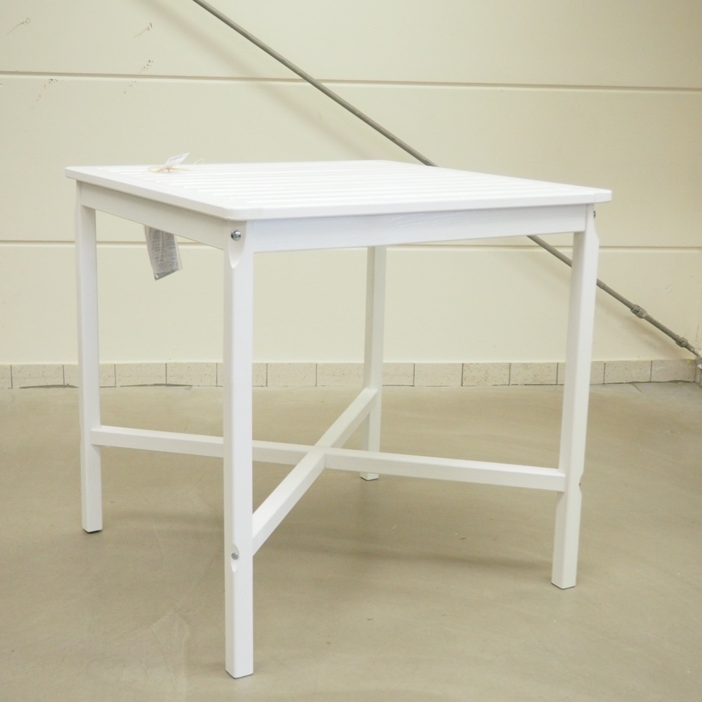 Outdoor Bartisch Landhaus lasiertes Kiefernholz H ca.100cm weiß