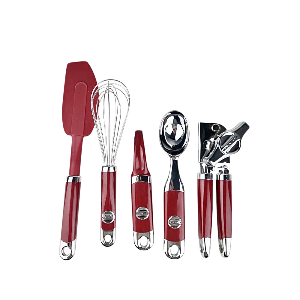 Küchenutensilien-Set KitchenAid 5-teilig Rot