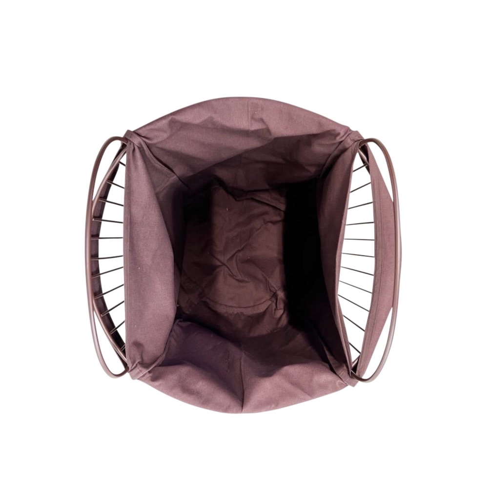 Wäschekorb Arild Aubergine Eisen 100% Polyester
