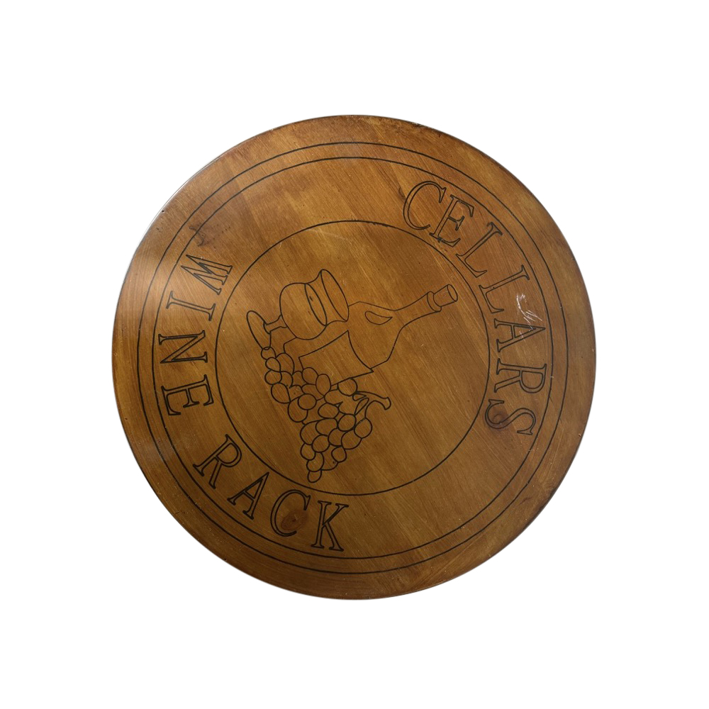 Flaschenregal Weinfass 16 Flaschen rustikal Holz ca. H69 x Ø49 cm