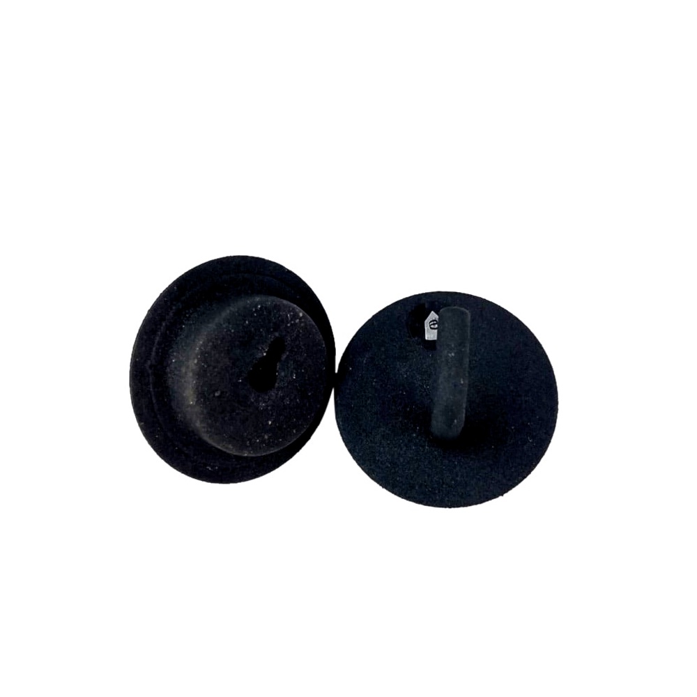 Metall-Wandhaken Lema 2 Stück Aluminium Schwarz Ø 6 x T 5 cm