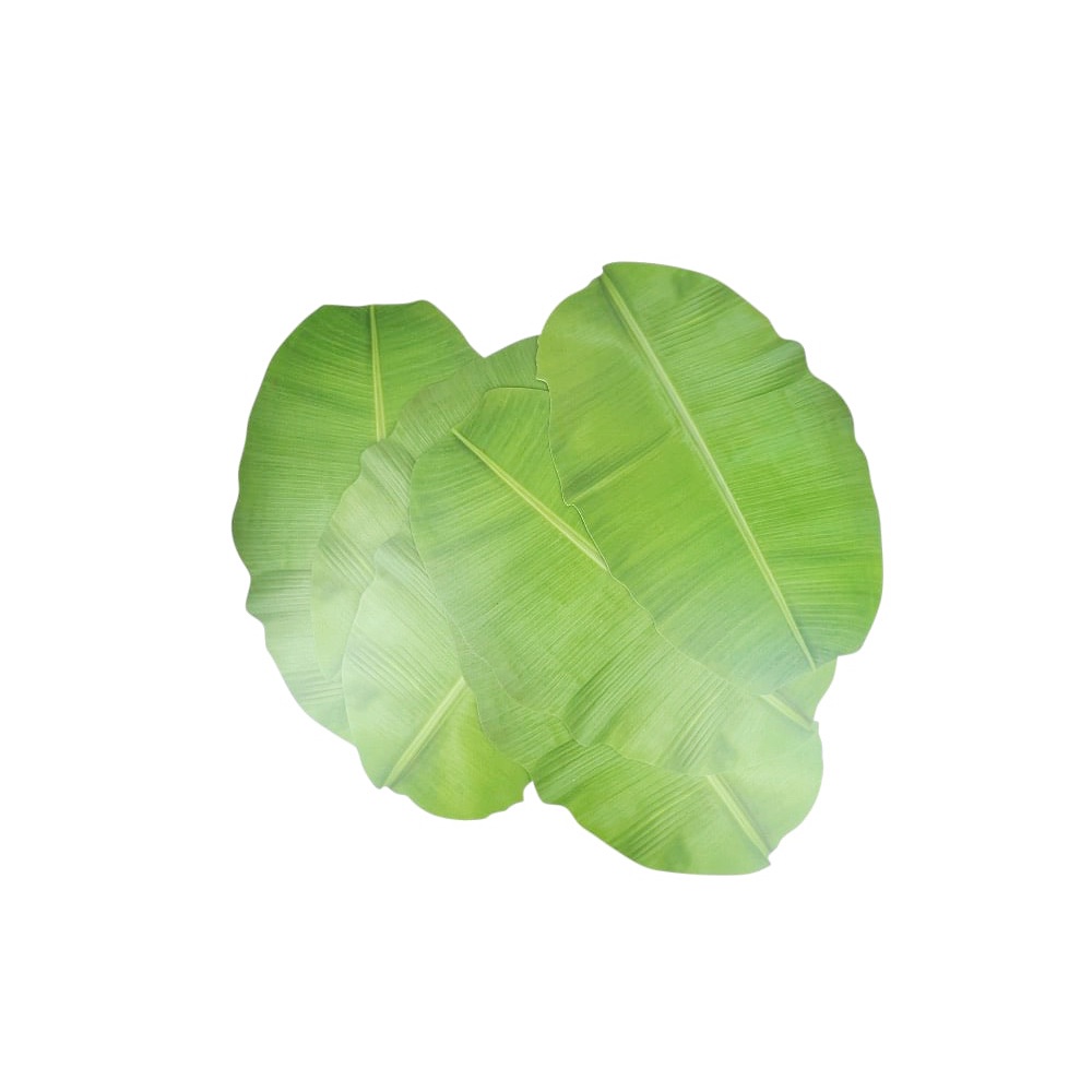 Platzsets Banana Leaf 6 Stück grün Jungle Kunststoff