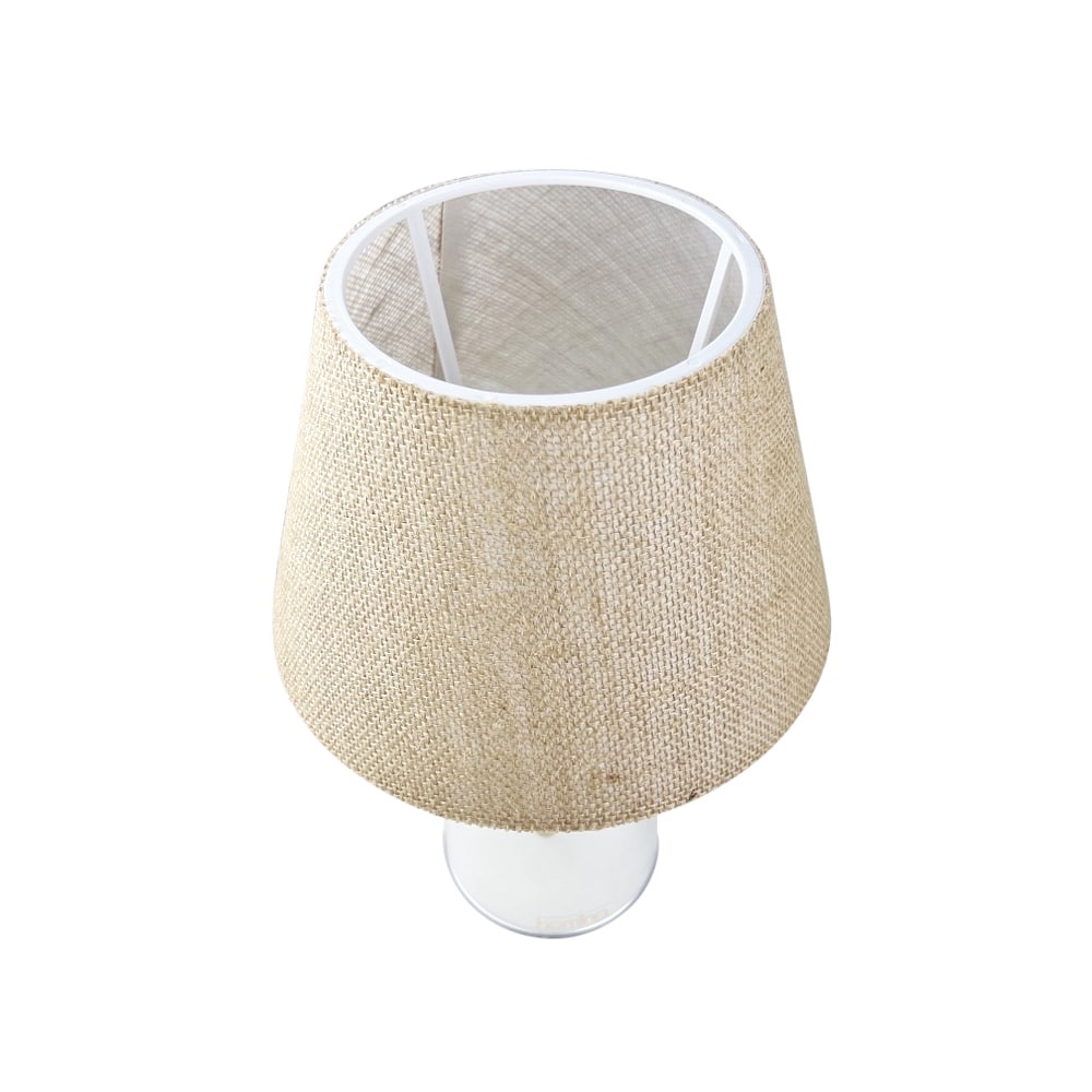 2x Tischleuchten Roy Transparent Braun Lampe Leuchte