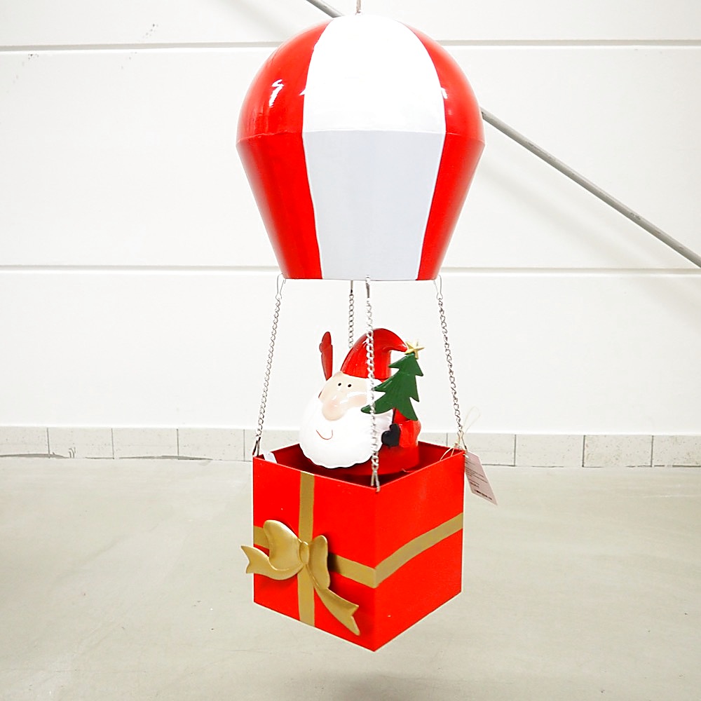 Deko-Objekt Weihnachtsmann Balloon H78cm