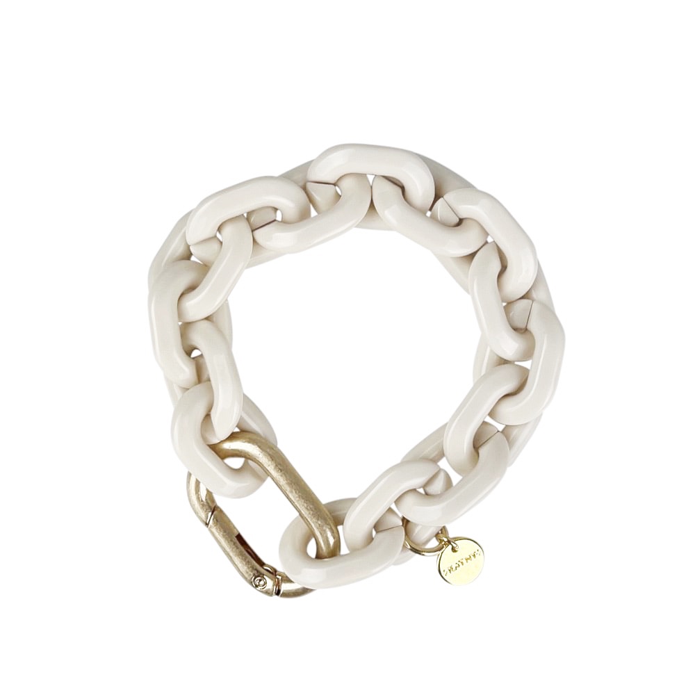 Vergoldetes Armband Alice Acryl Messing 22 cm