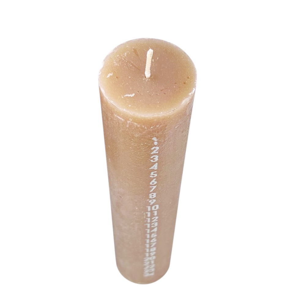 Handgefertigte Adventskerze Rustic Braun
