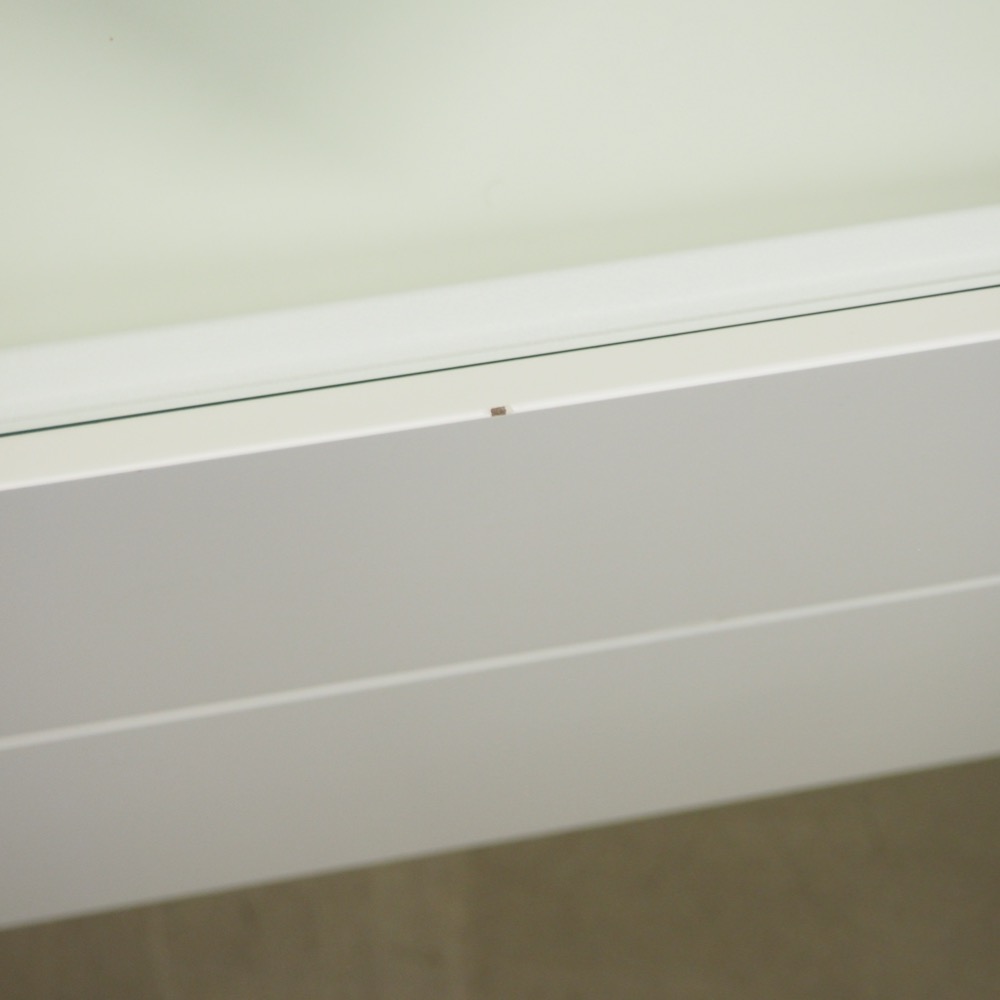 Konsole Board weiß Vitrinenschublade Scandi B140xT45xH75cm