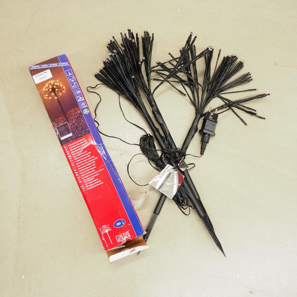 LED Stecker Set 3-tlg. Eisblumen Outdoor geeignet Deko
