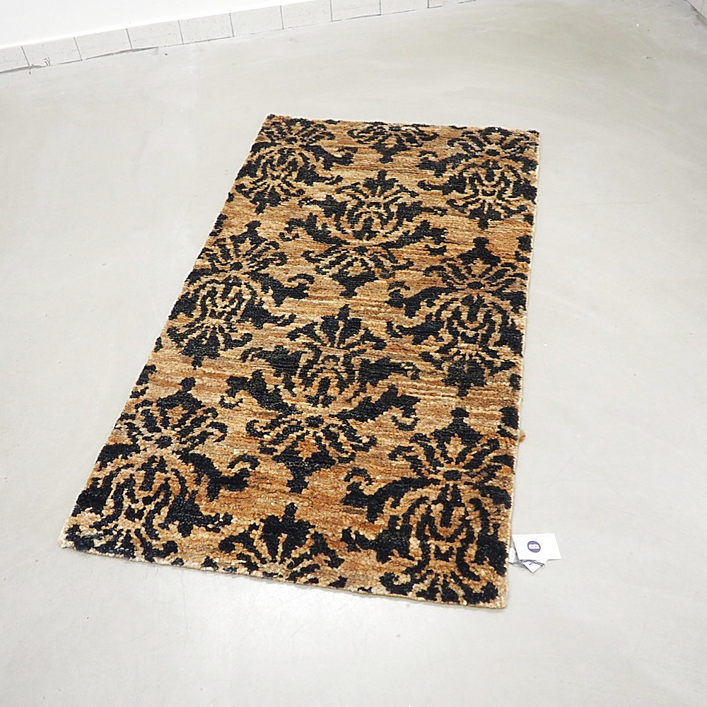 Teppich Jute ca. 90x160 cm 100% Jute Ornamentprint