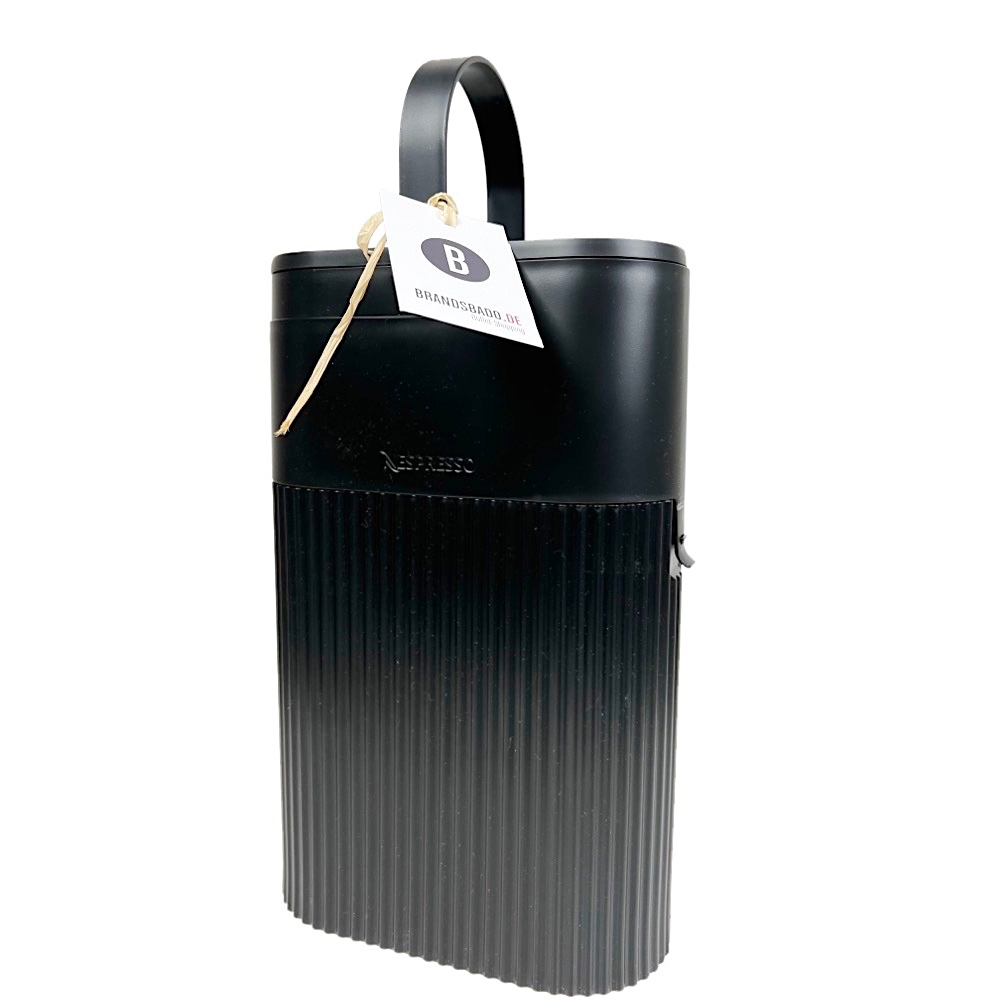 Recyclingbehälter schwarz Kapseln schwarz 22x34x10 cm