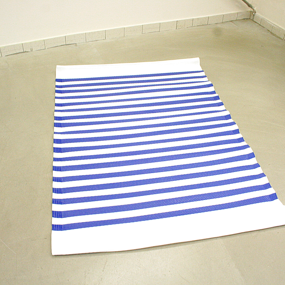 Outdoorteppich Lipari 120 x 180 cm gestreift blau weiß