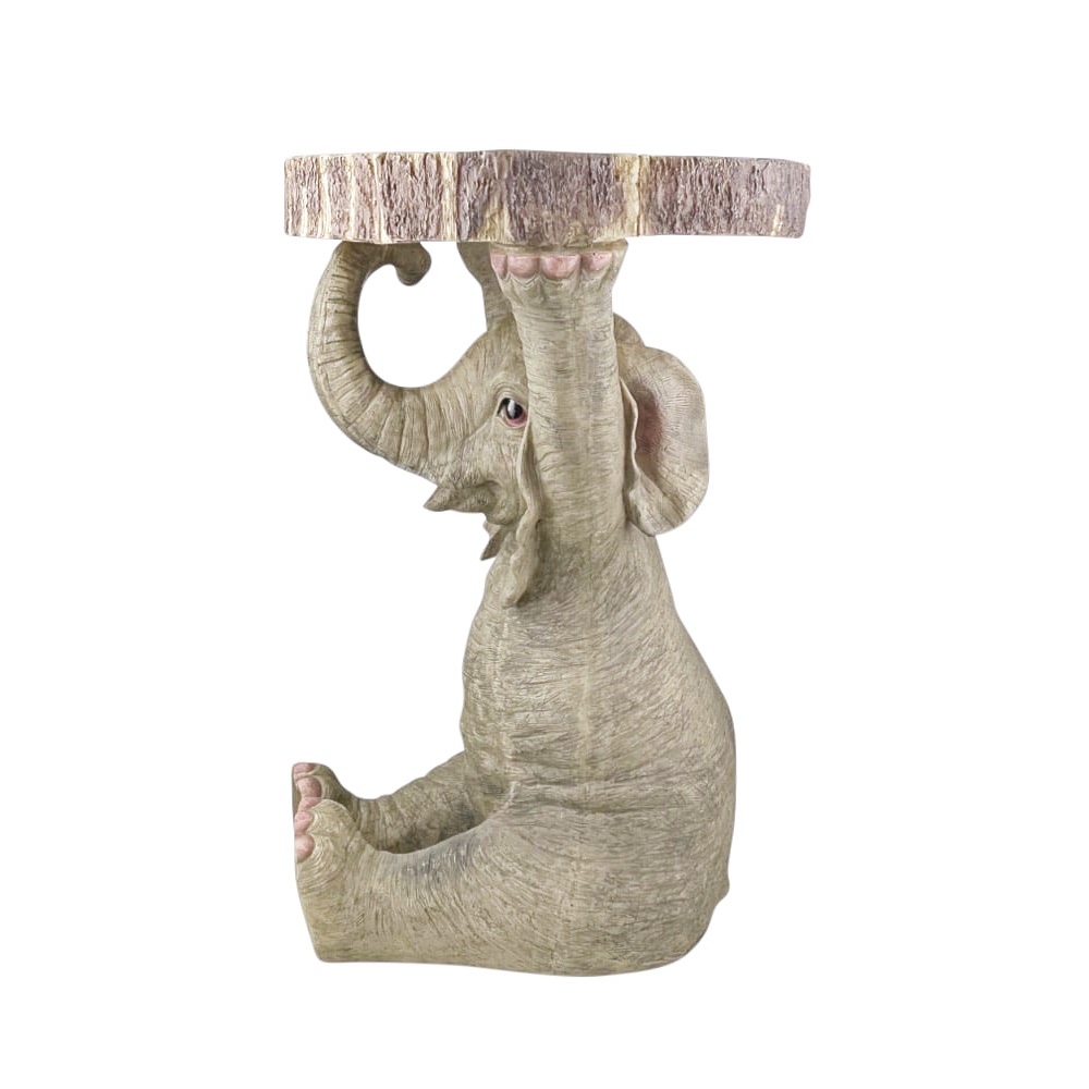 Beistelltisch Elefant Kunstharz 36x54x Ø 33 cm