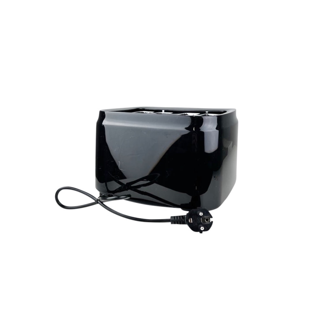 4-Schlitz-Toaster Black Edelstahl Kunststoff Schwarz
