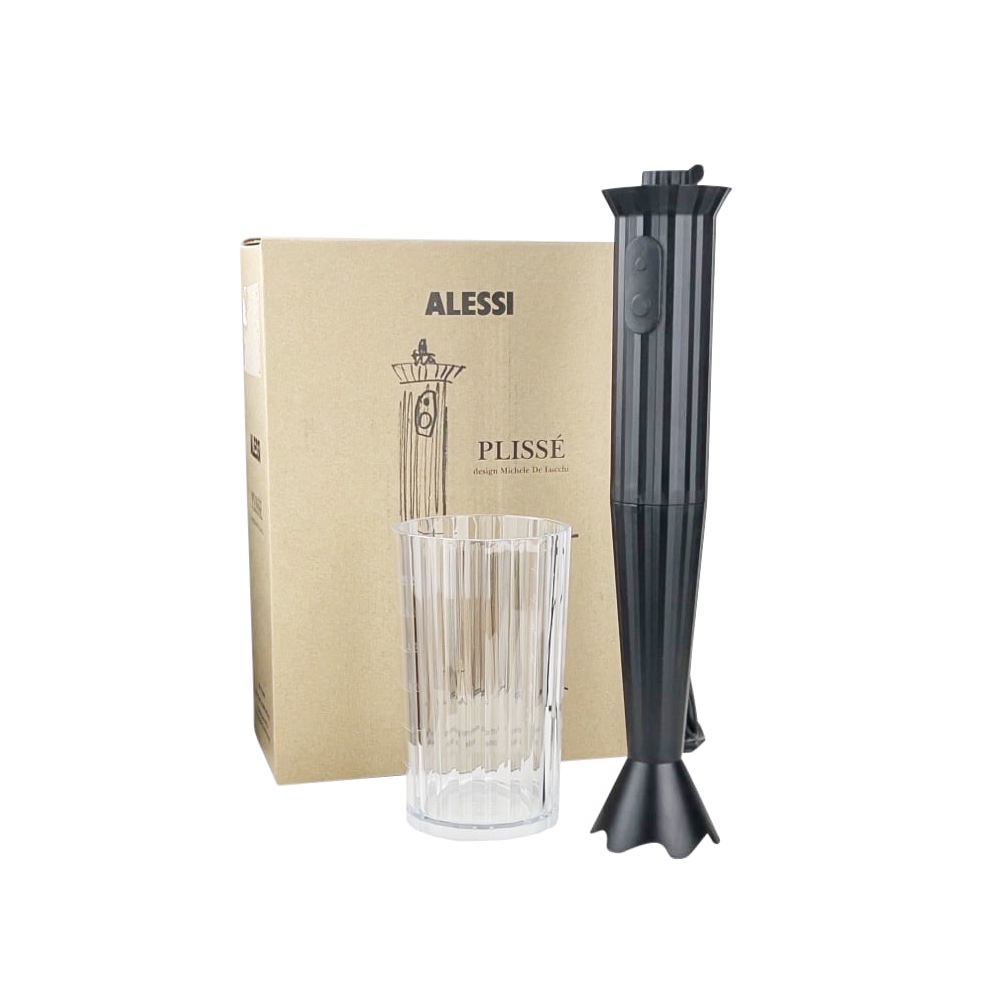 Stabmixer Plissé mit Becher Schwarz 500 W 7 cm x 34 cm