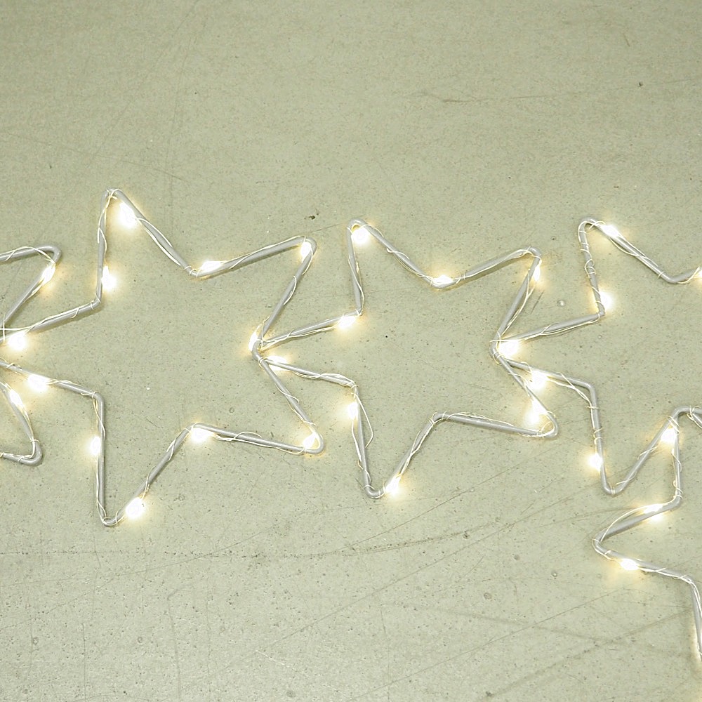 LED-Türrahmen-Deko Stern Metall LEDs ca. B52 x H45 cm