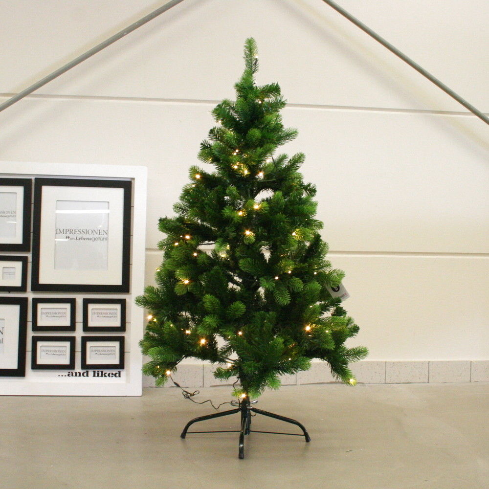 LED-Tannenbaum täuschend echt ca.120 cm LED Kunststoff Metall Klein