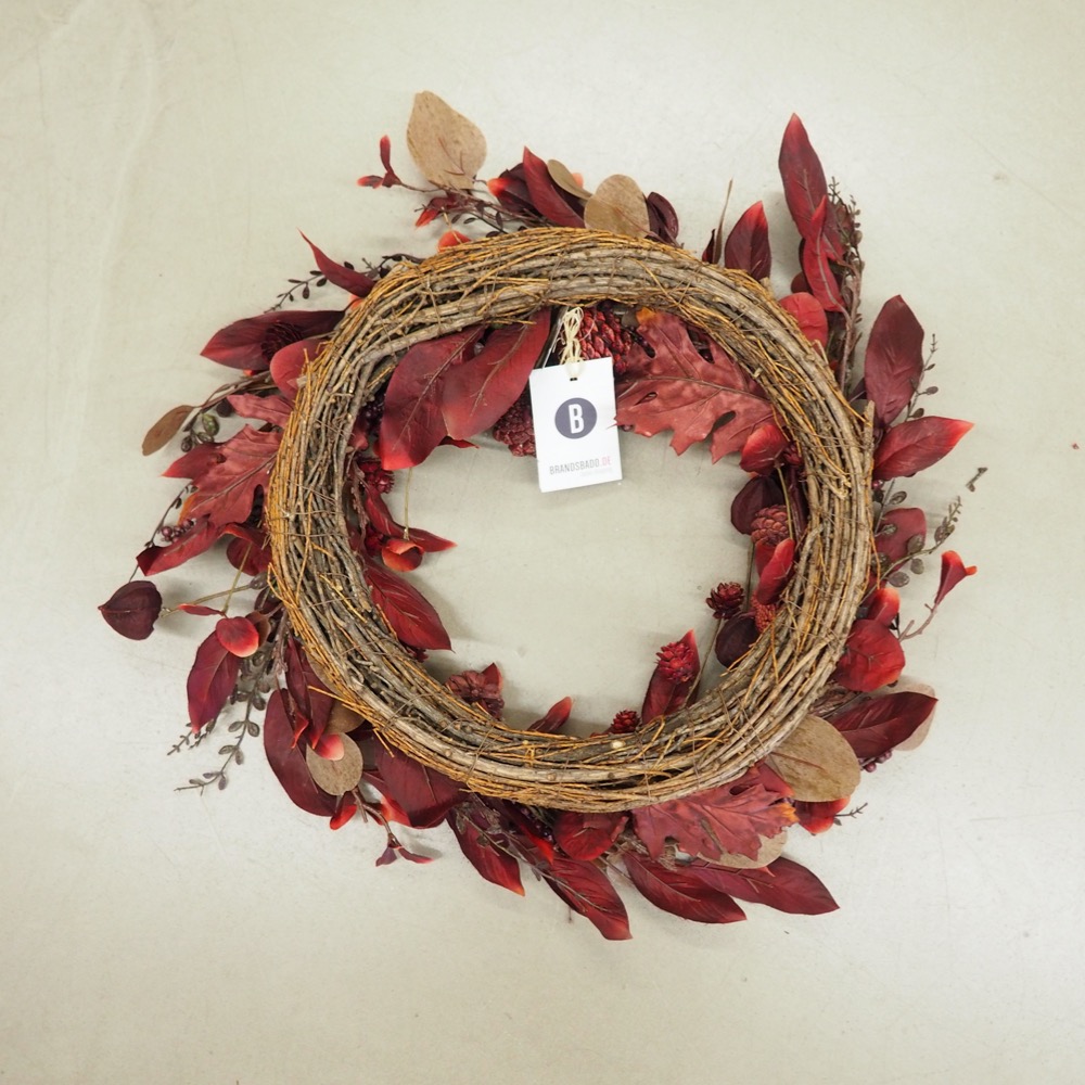 Deko Kranz Red Berry Gingar ca. H12 cm Ø60 cm Beeren