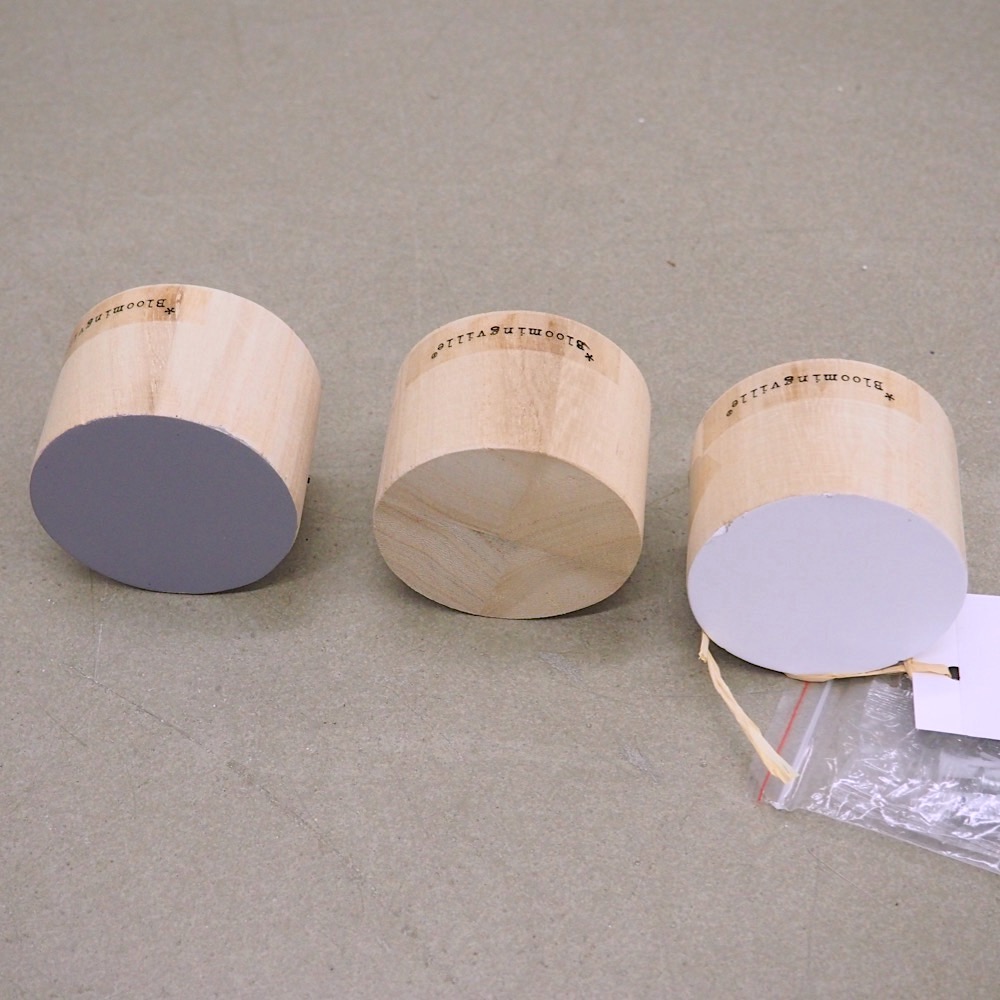 Kleiderhaken-Set Dendi aus Holz 3-tlg. rund