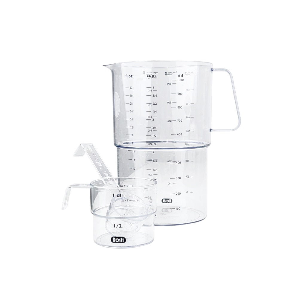 Mess-Set Mensura 3-tlg. Kunststoff 1L 100 ml