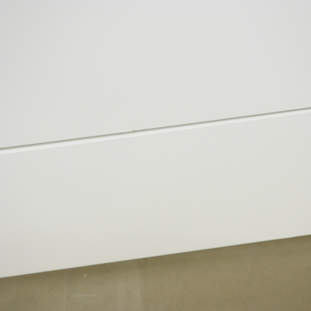 Konsole Board weiß Vitrinenschublade Scandi B140xT45xH75cm