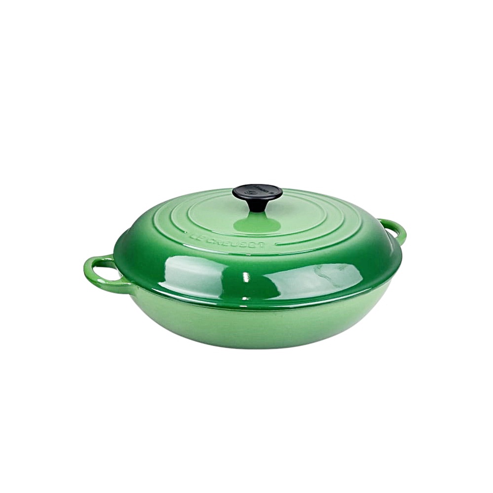 Gusseisen-Bräter Gourmet Profitopf Bamboo Green 3.5L