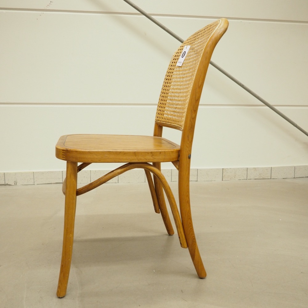 Holz-Stuhl Franz Wiener Geflecht Natur B 48cm H 88cm T 59cm