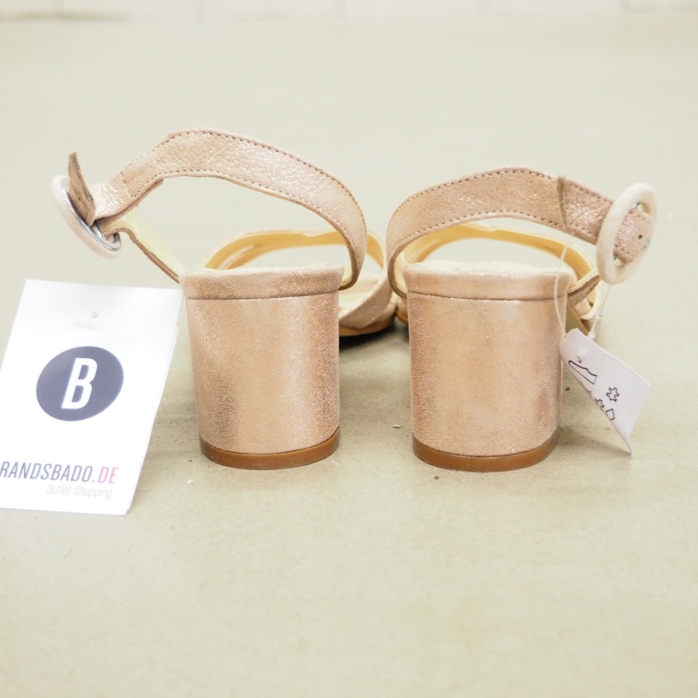 Sandalette Sandale Rosé Gr. 38 Blockabsatz