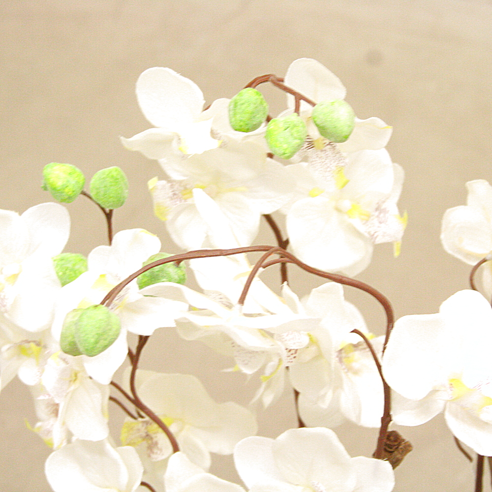 Kunstpflanze Orchideentopf Elegante Orchidee Pflanze H54 cm